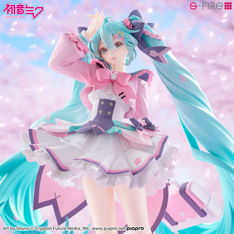 春の日ざしを感じる初音ミクのフィギュア「初音ミク 新学期 フィギュア