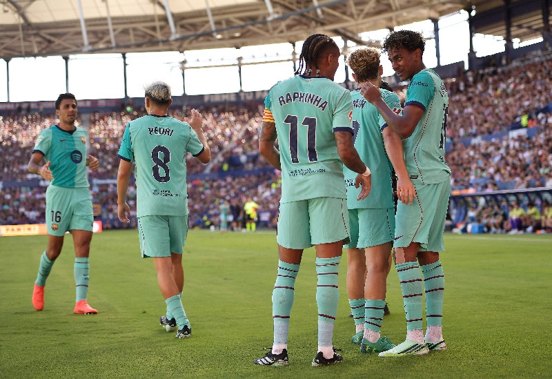サッカー＝ヤマルが2得点、バルセロナがレバンテ下し開幕5連勝