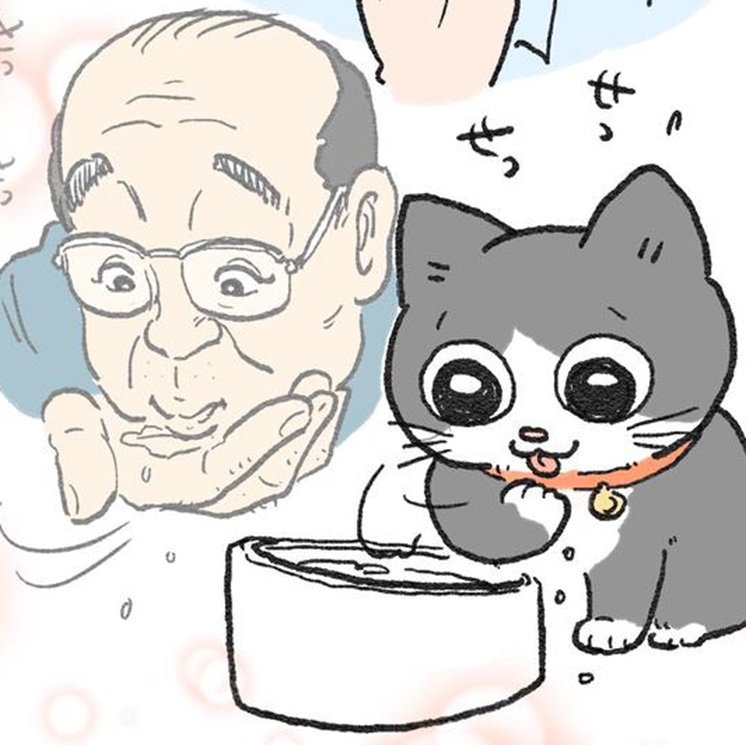 おじさんが猫になった!!」1枚のイラストから始まった物語は、読者の