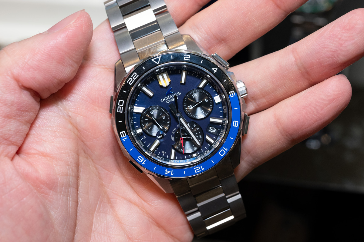 カシオ・オシアナス、ワールドタイムにフォーカスした「カシャロ