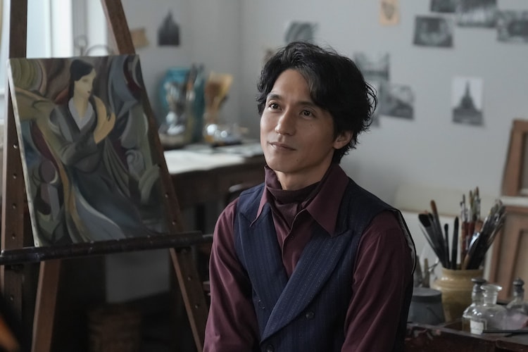 陶板　東郷青児　お茶の間ギャラリー 錦戸亮、朝ドラ「ブラッサム」に出演 東郷青児がモデルの画家・夏井銀