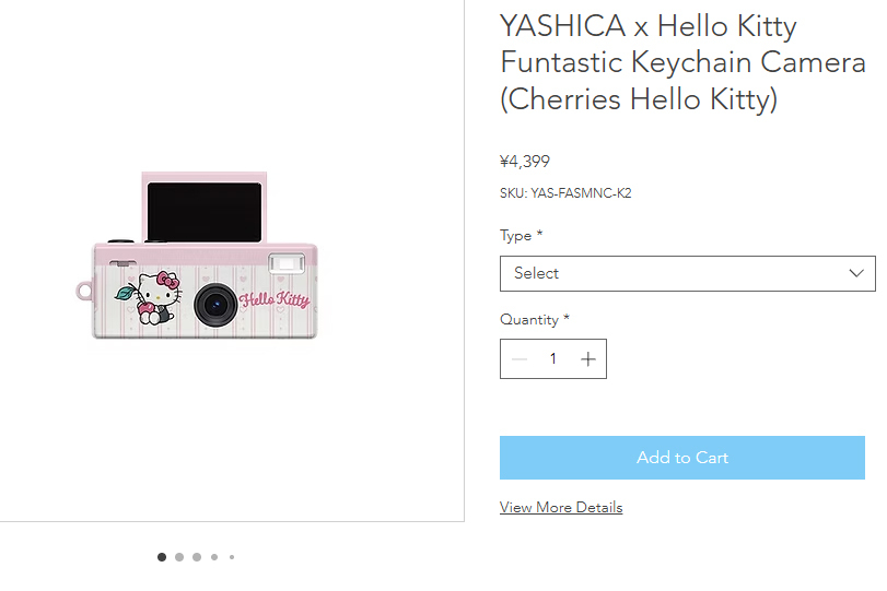 ⭐️Sanrio ハローキティ　デジカメ⭐️ ハローキティなど「YASHICA FUNtastic」に新デザイン（デジカメ Watch