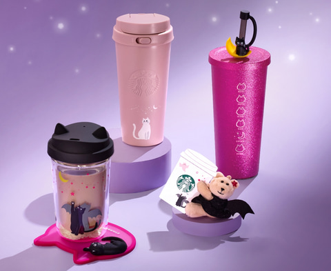 Starbucks ステンレスボトル 黒猫と白い鳥 スタバ、今年のハロウィンは黒猫と白猫グッズが登場！ 10月8日20時より