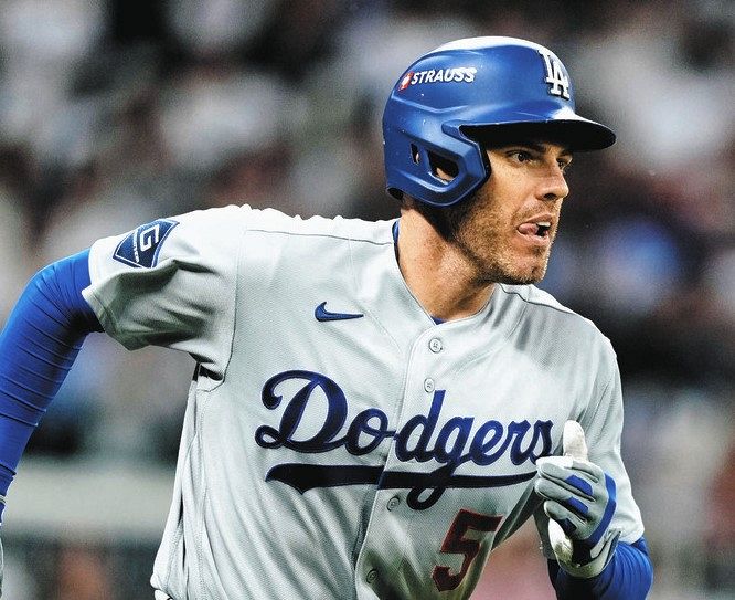 ドジャース戦　実使用ボール　ボガーツ 安打　フリーマン牽制 大試合男の本領発揮」フリーマン、さすがの打ち直し弾…『ホームラン