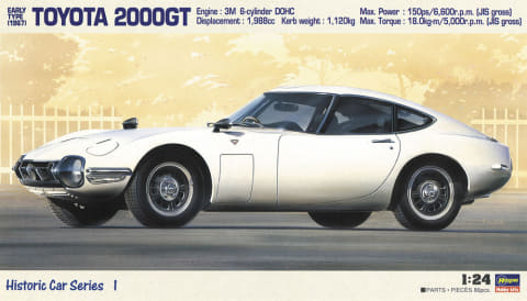 ハセガワ、プラモデル「トヨタ 2000GT (前期型) “1967”」再販分を本日