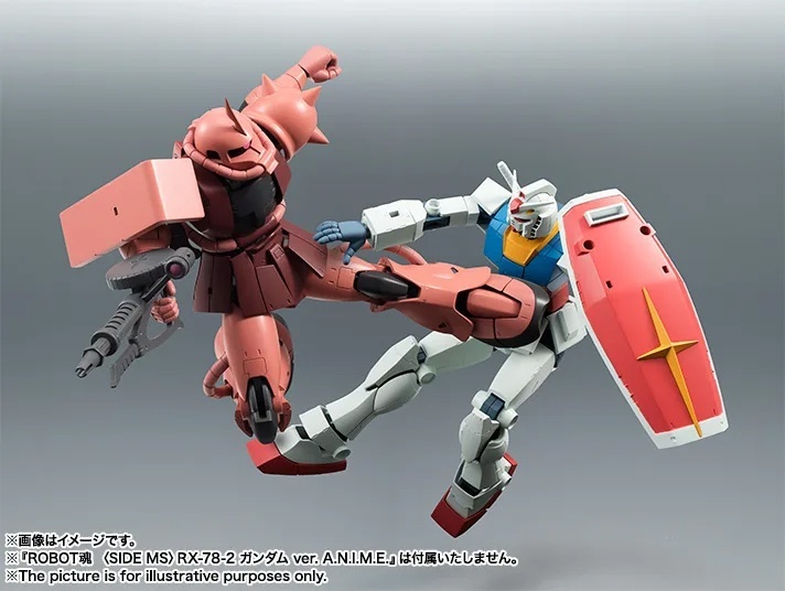 シャア専用ザク 機動戦士ガンダム トレーディングモビルスーツフィギュア3 機動戦士ガンダム＞“技術革新”ROBOT魂 シャア専用ザクのフィギュア