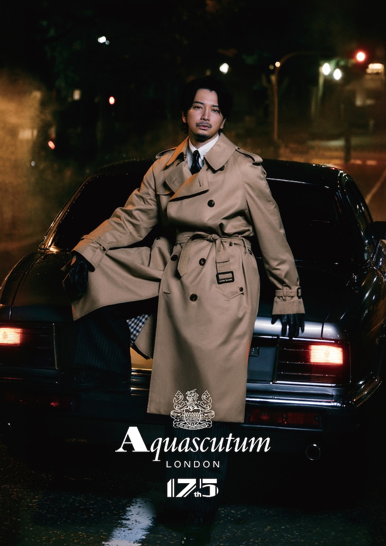 松本潤がAquascutumの“トレンチコートアンバサダー”に就任、起用理由は