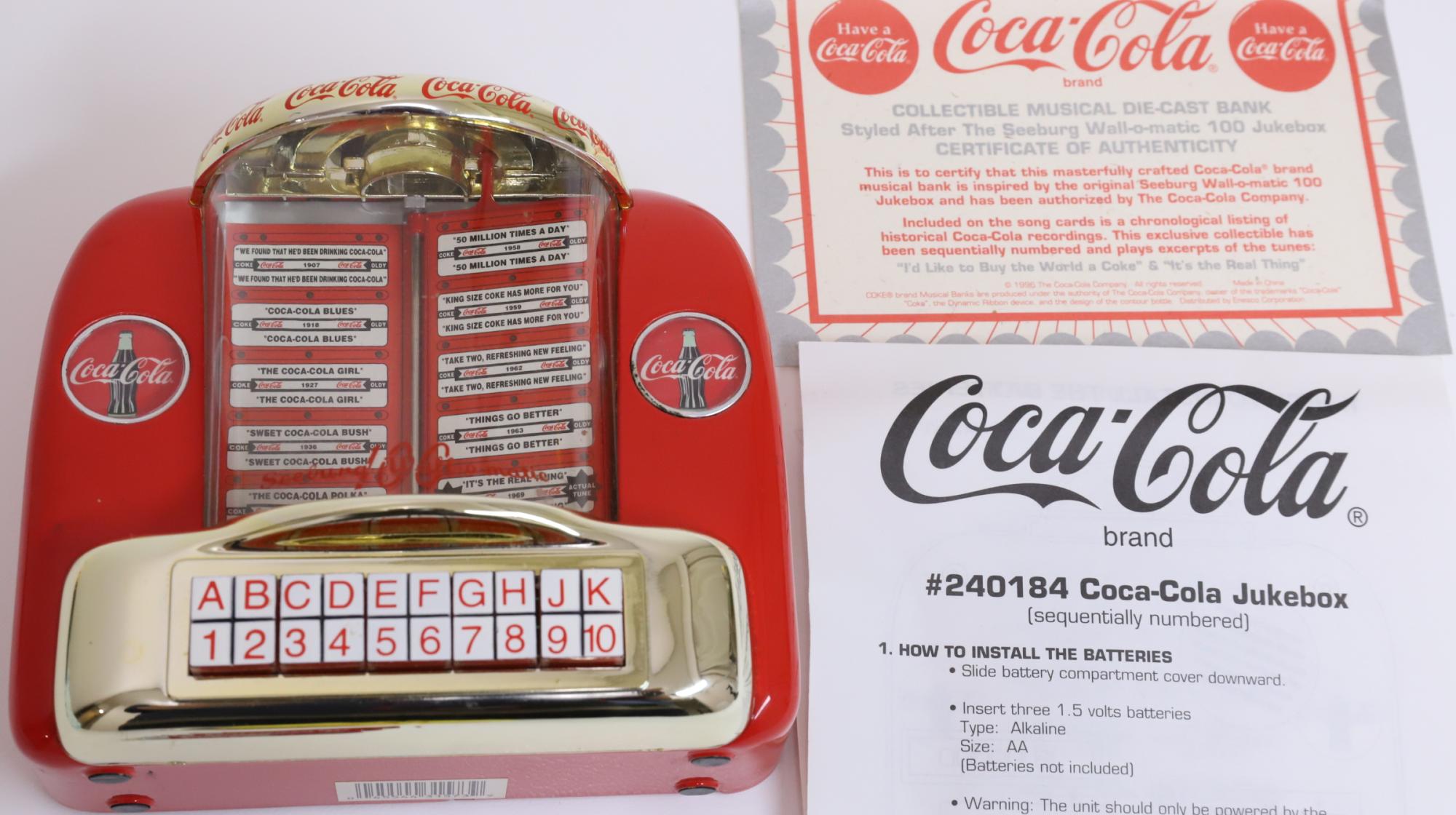 Coca-Cola ジュークボックス型 クッキージャー Coca Cola Cookie Jar