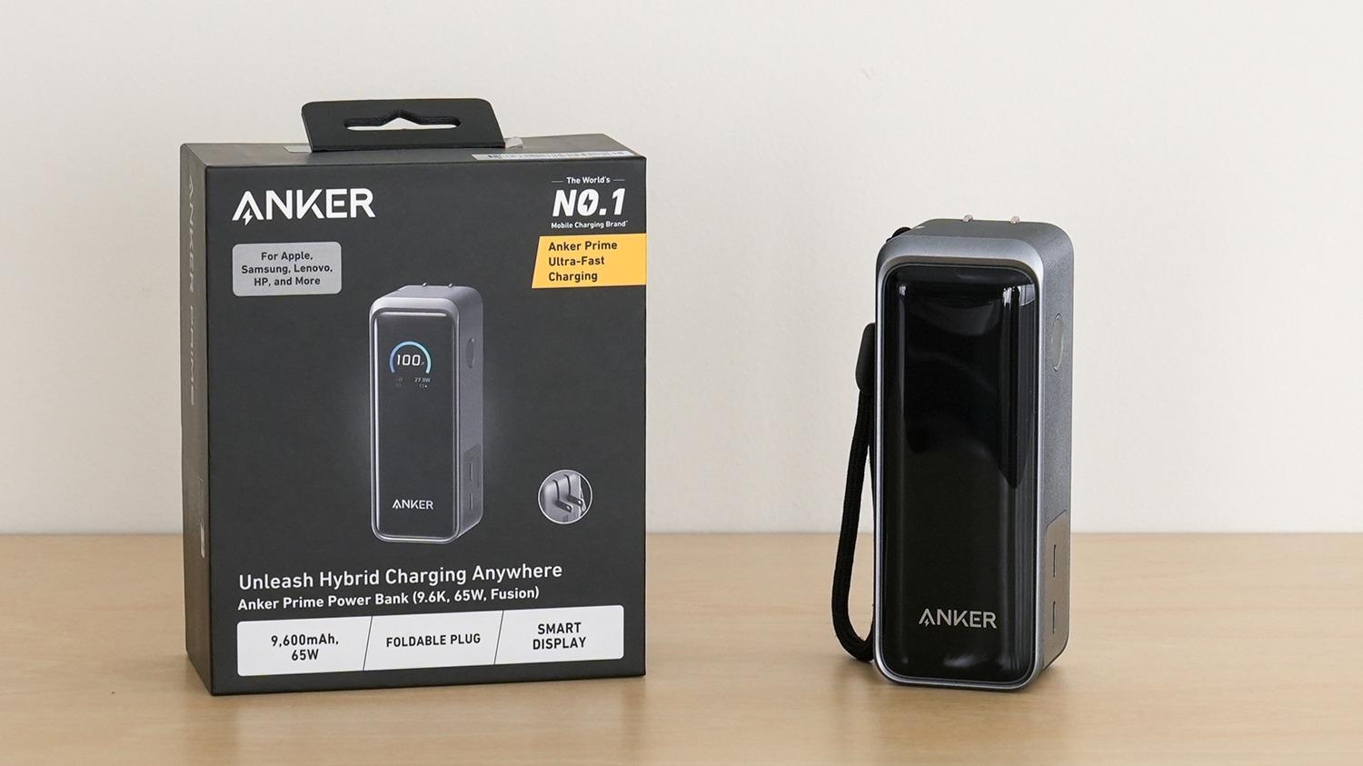 Anker Power Bank(25000mAh, Built-In & 巻取り式ケーブル)を試す