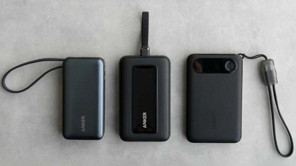 Anker Power Bank(25000mAh, Built-In & 巻取り式ケーブル)を試す