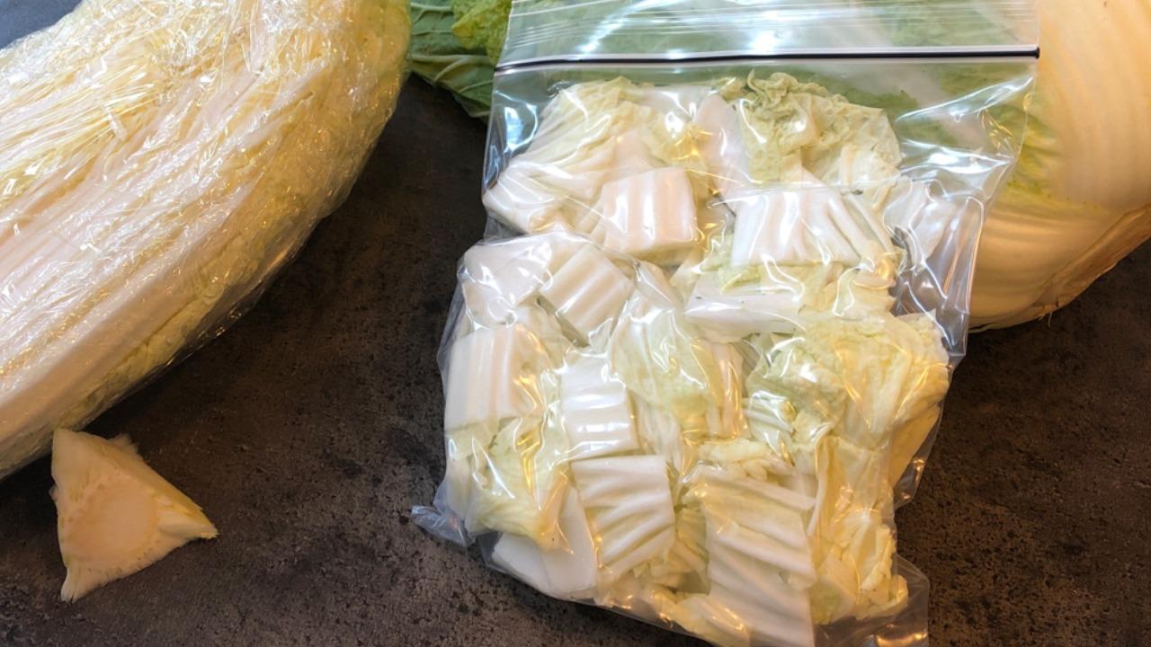 白菜 冷凍 保存