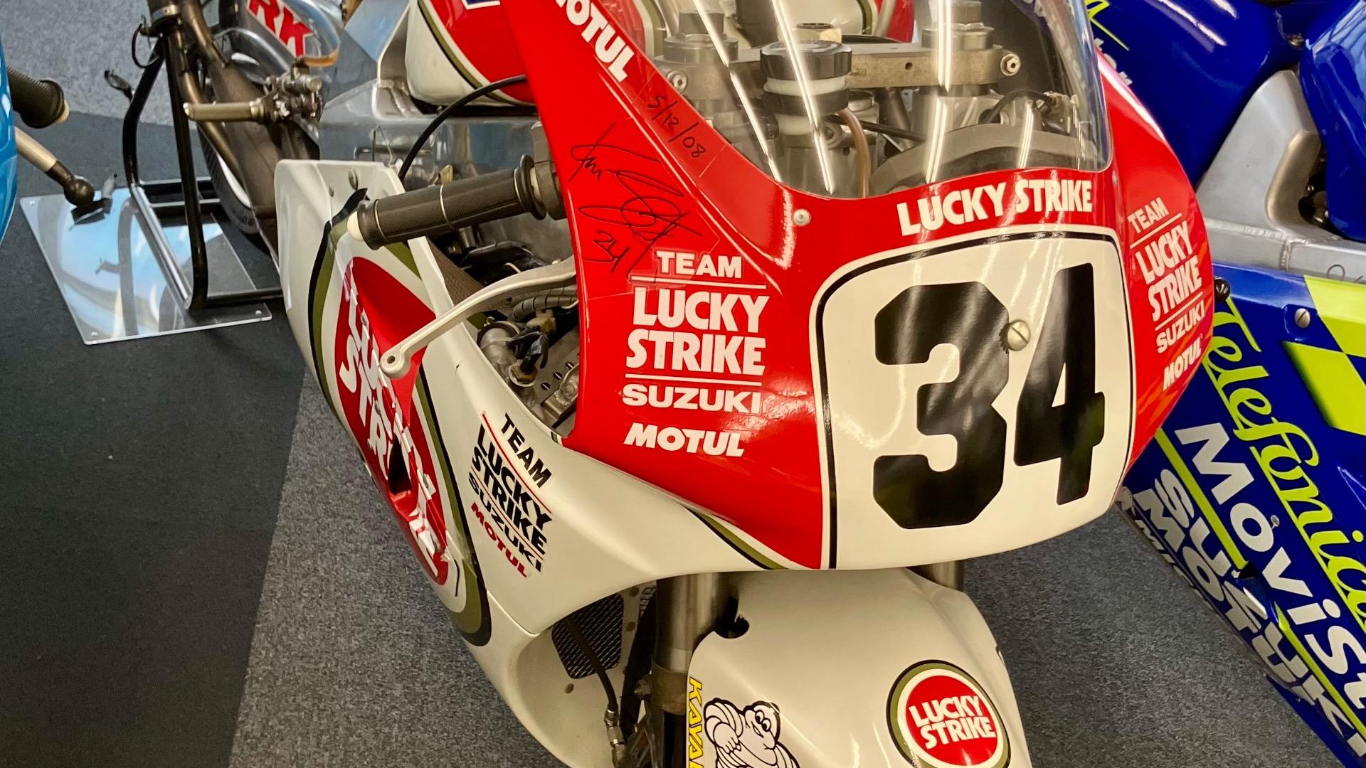 最終！LUCKY STRIKE suzuki ラッキーストライク スズキ MFJ公認 革