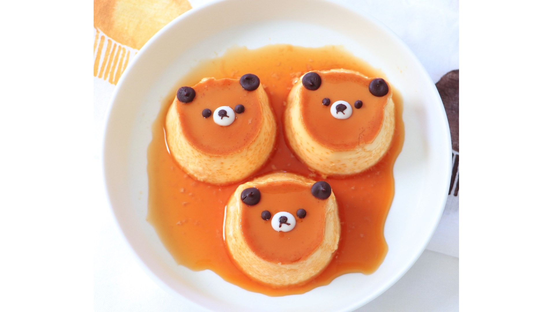 くまの逆さまプリンデザート くまの逆さまプリンデザート 趣味・おもちゃ ハンドメイド・手芸