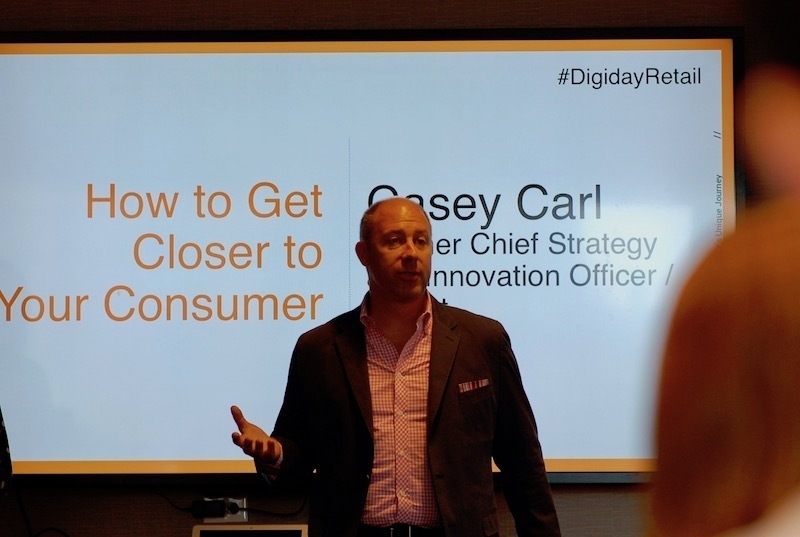 Targetの元チーフストラテジー・イノベーションオフィサー、Casey Carl氏。(c)Kasumi Abe