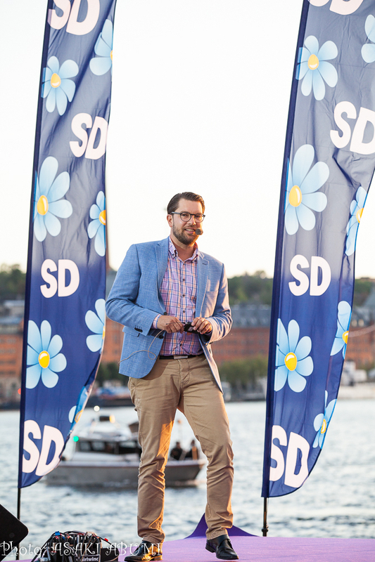 スウェーデン民主党のオーケソン党首 Photo: Asaki Abumi