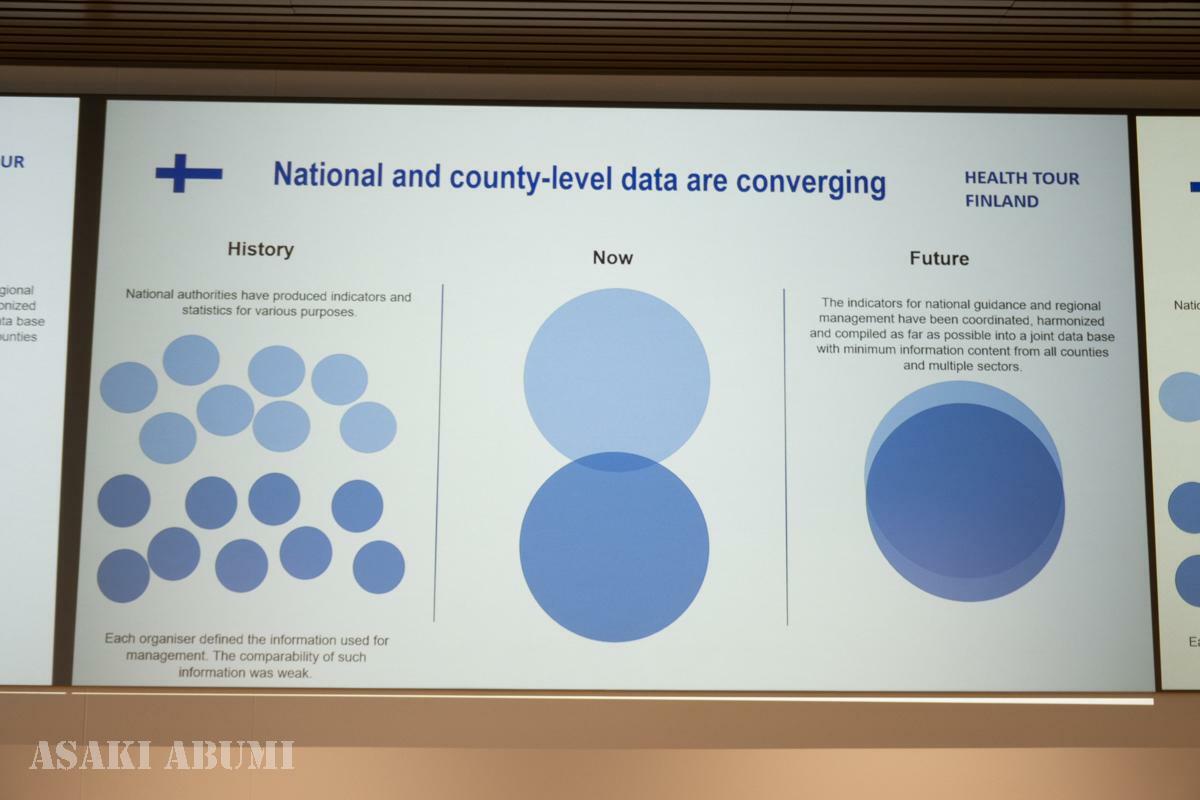 フィンランド政府がデータをこれからどうしていきたいのか、わかりやすいイラスト。政府がどこを目指しているのか市民や組織と共有するなら、このようなイラストも時には必要だ　筆者撮影