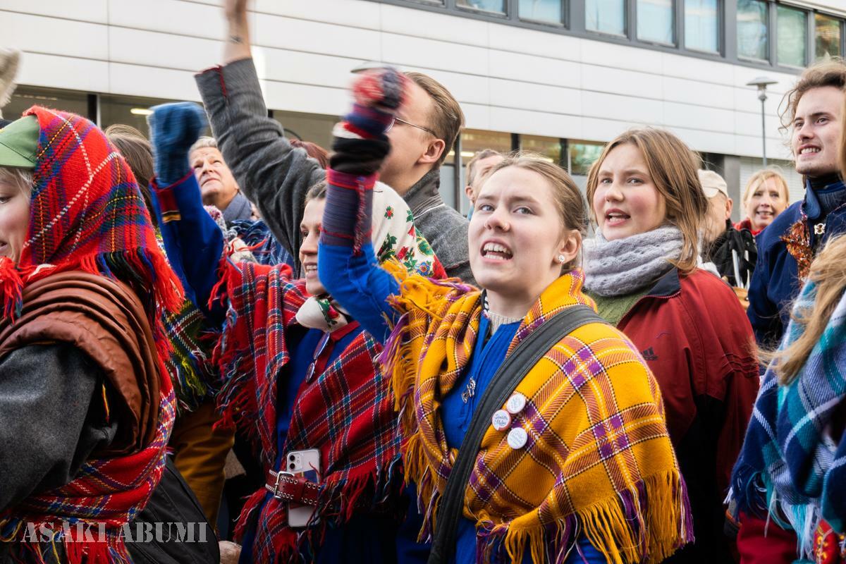 再生可能エネルギーの発展を急ぐノルウェー政府と、土地を巡り対立が深まる先住民サーミの人々　筆者撮影