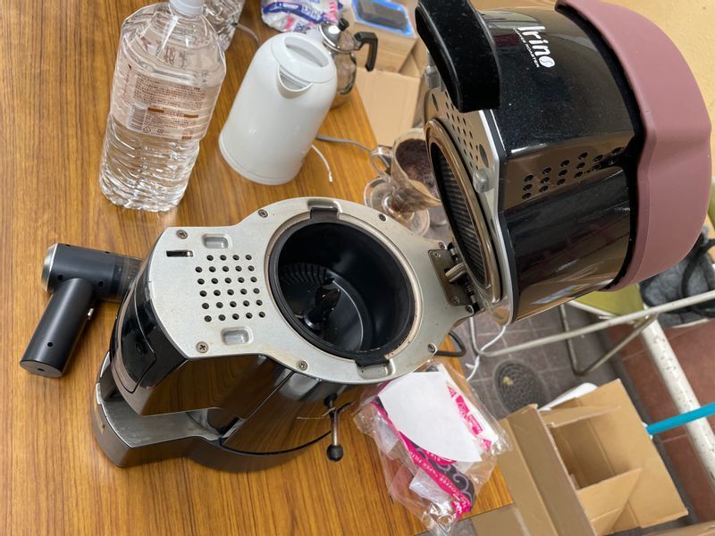 自動焙煎機のロースト機能部分(筆者撮影)
