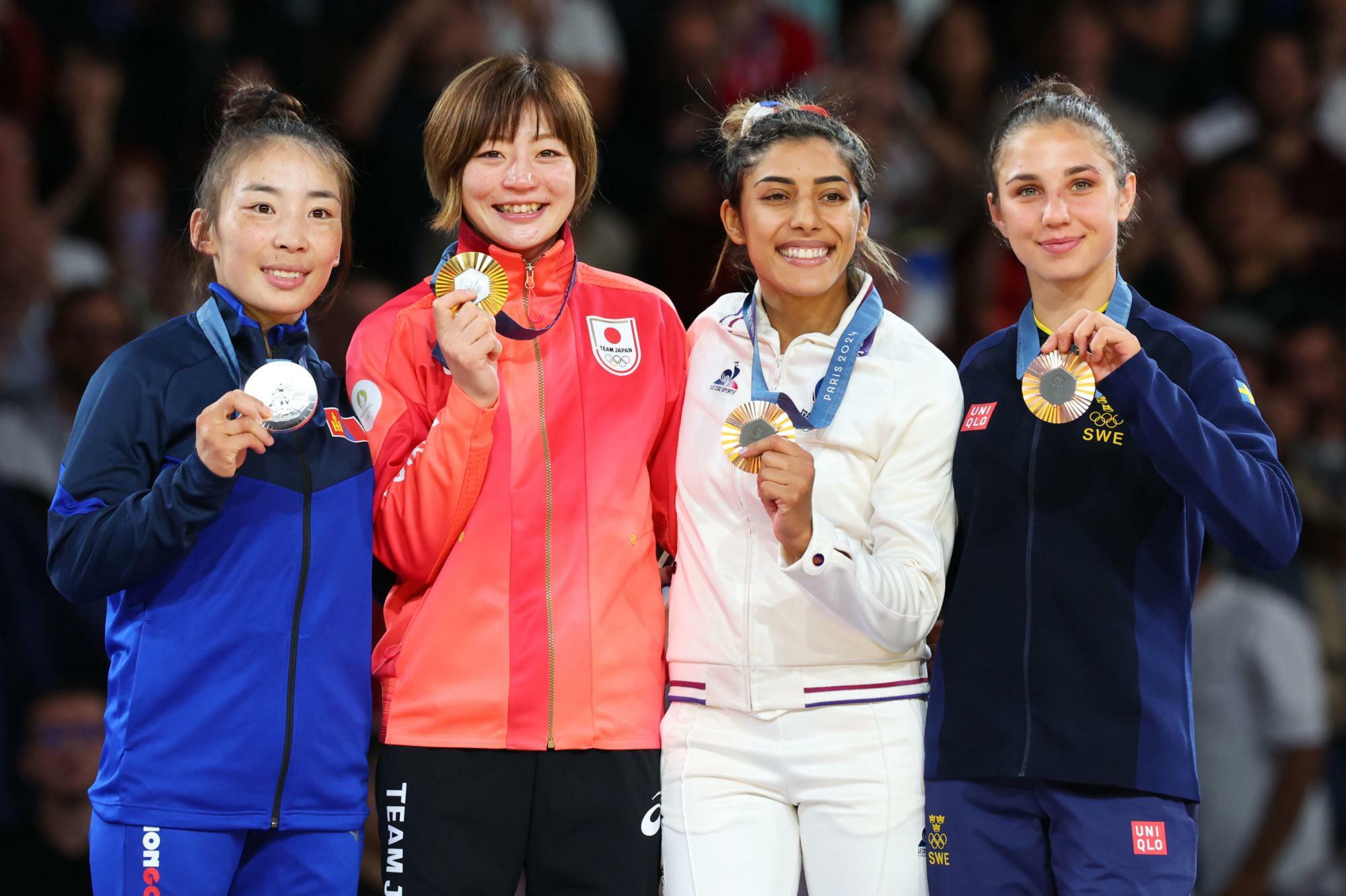 柔道48キロ級の角田夏実が獲得した金メダルが、日本の夏季五輪通算500個目のメダルとなった