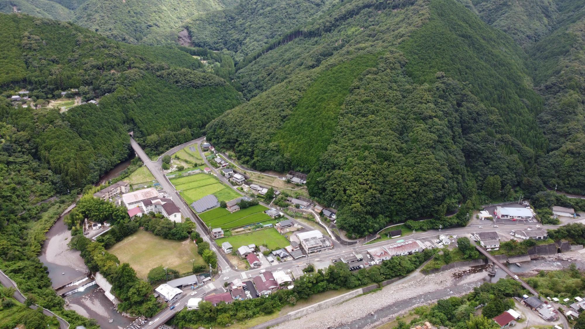 田辺市中辺路町川合地区、地域からの期待も高まる（学園提供）