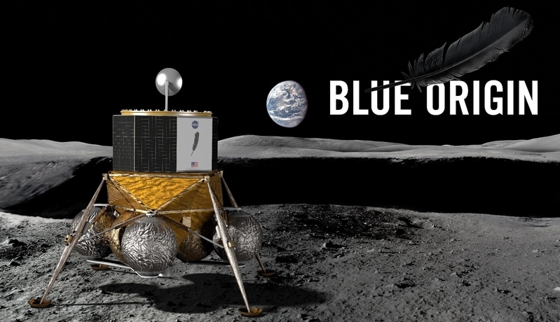 Blue Origin社の月着陸機Blue Moon。Image Credit:Blue Origin