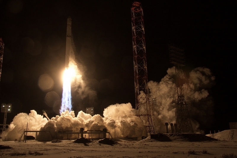 バイコヌール宇宙基地から打ち上げられたゼニートロケット。Credit: S7 SPACE