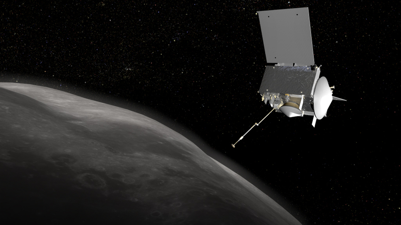 小惑星のサンプル採取に挑むOSIRIS-REx Credit: NASA Goddard Space Flight Center