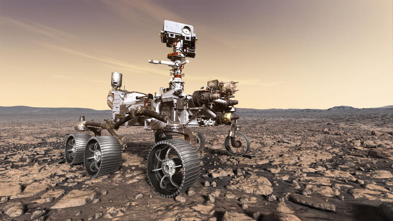 火星探査機「Mars 2020」ローバー。NASA/JPL-Caltech