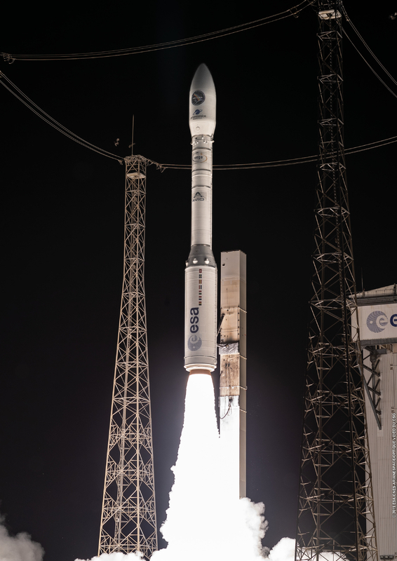 3月に打ち上げられたVEGAロケット14回目のミッション。Credit: Arianespace