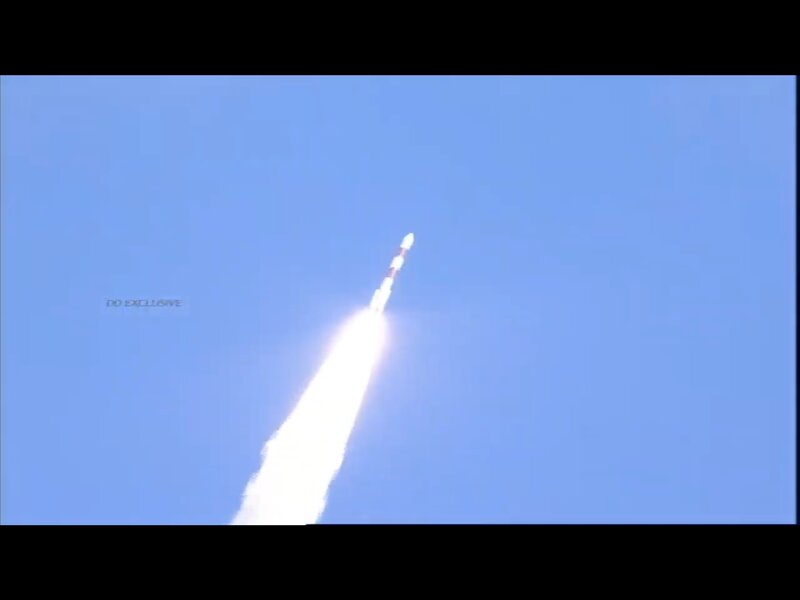 PSLV-C48の打ち上げ。出典：ISRO打ち上げ中継より