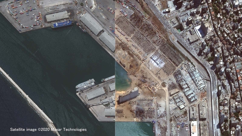 ベイルート爆発現場 民間最高レベルの地球観測衛星画像を支援向けに公開 秋山文野 個人 Yahoo ニュース