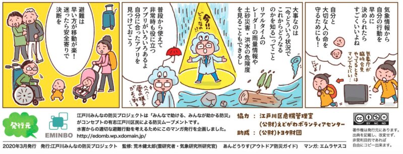 　引用　江戸川みんなの防災プロジェクト　どうする水害から命を守る行動
