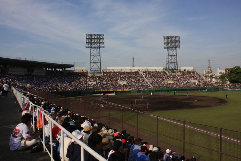 絶好の観戦日和の中、京都のファンはプロ野球を堪能した