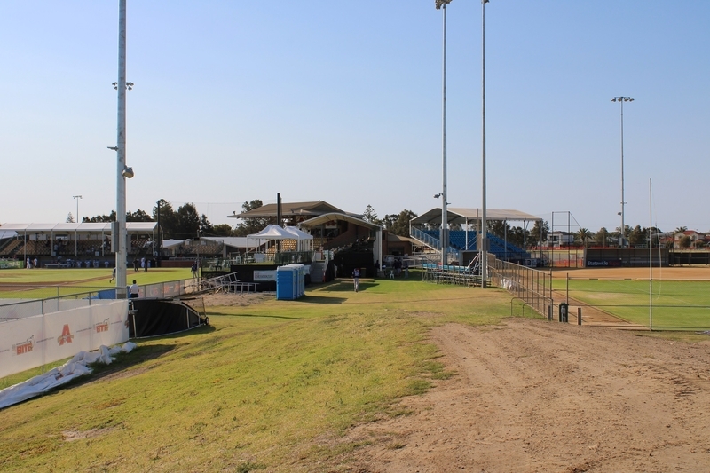 アデレードの球場は、南オーストラリア州の野球総合施設の一部だ