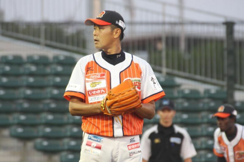 台湾で2度プレーした経験のある正田は現在も独立リーグで現役生活を送っている。(筆者撮影)