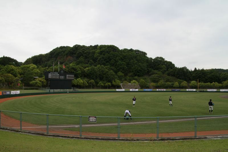 四国アイランドリーグplus公式戦が初めて行われたかさおか古代の丘スポーツ運動公園・どんぐり球場