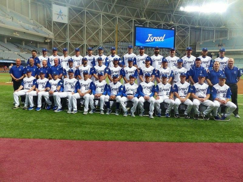 2017年WBCの第1次ラウンドを全勝で勝ち抜けたイスラエル代表（写真提供WBSC)