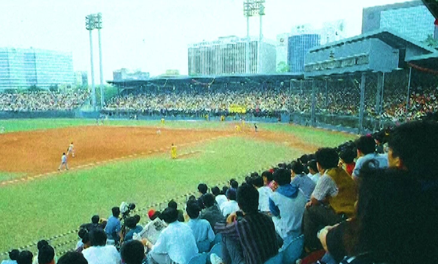 記念すべき台湾プロ野球第一戦の試合の様子(勁力行銷股份有限公司提供)