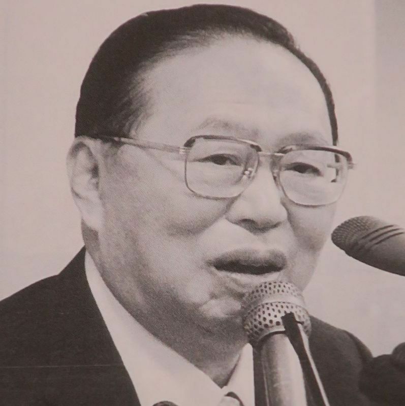 日本マクドナルド創業者の藤田田氏。2003年3月28日の株主総会後に会長を退任した。（筆者撮影）