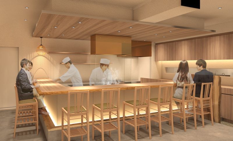 教室に併設した飲食店のイメージ。授業のテーマに沿って提供する料理内容が変わる(G-FACTORY提供)