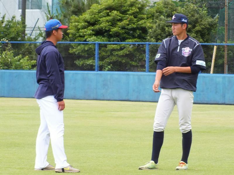 昨年、埼玉西武ライオンズから３位指名された松岡洸希投手とは、選抜試合で初めて話した