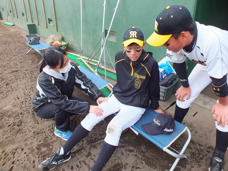 プロ野球のトレーナーになりたいという倉田奈緒さん
