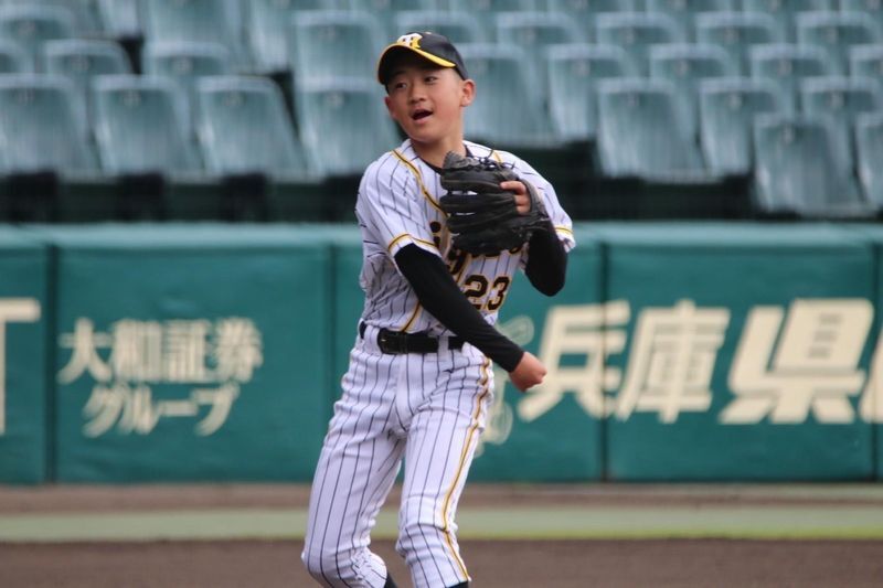 有本豪琉くん（写真提供：阪神タイガースジュニア２０２１保護者会）