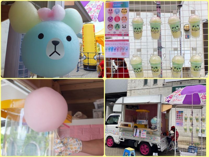 かわいい綿菓子のキッチンカーにもTORACOバージョンが登場