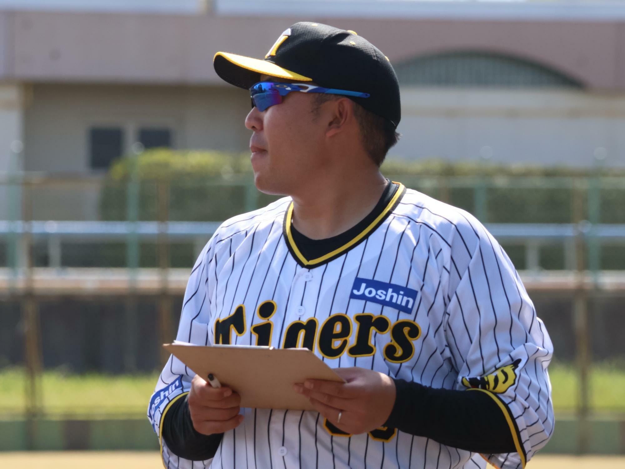 阪神タイガースジュニア２０２４の森田一成コーチ