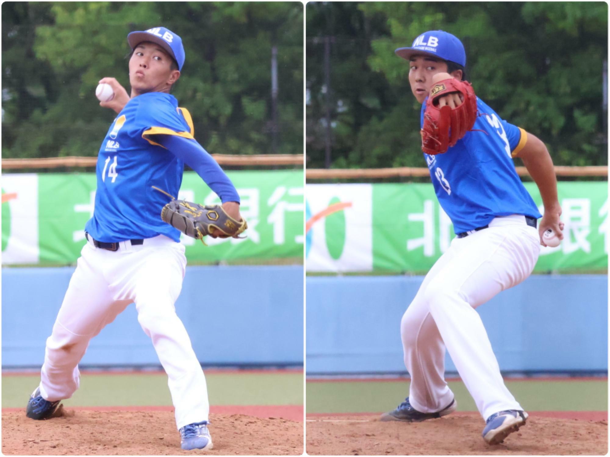 （左）黒野颯太（石川）、（右）北浦遼那（石川）