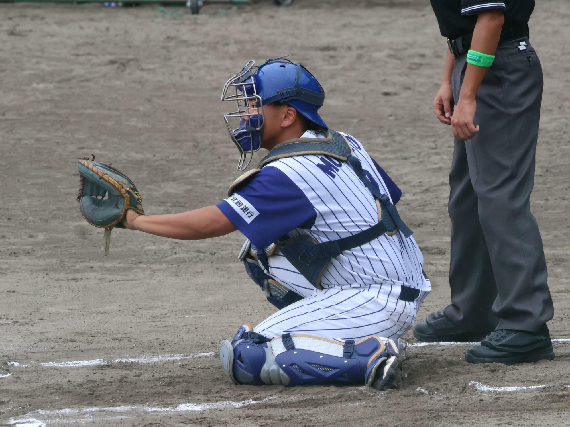 投手陣をリードした森本耕志郎