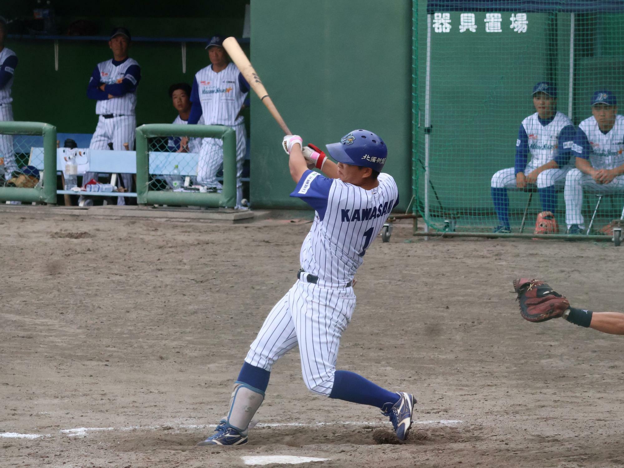 ３打席目の左飛は相手の好守に阻まれた