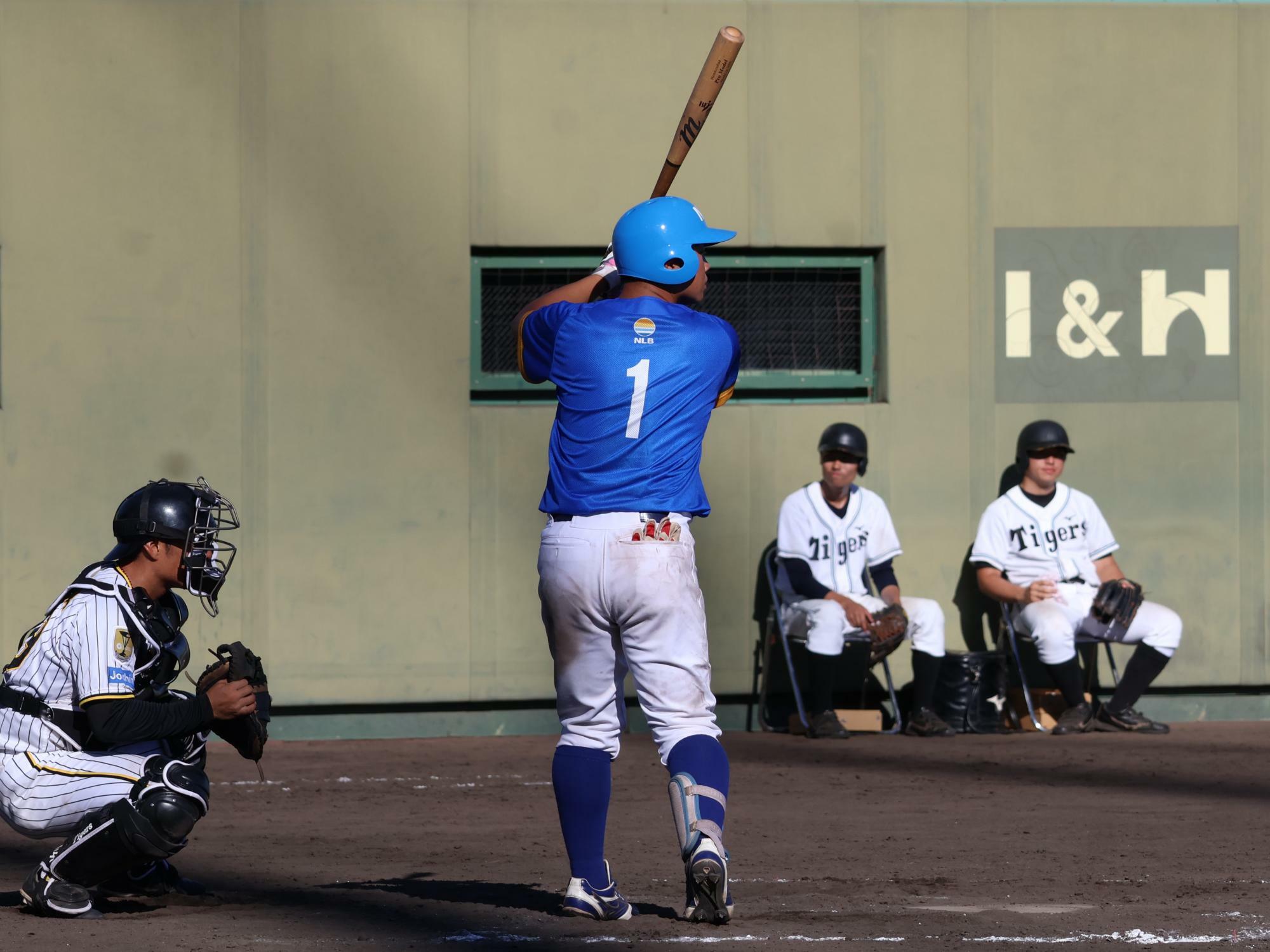 日本海リーグの選抜チームで鳴尾浜球場へ