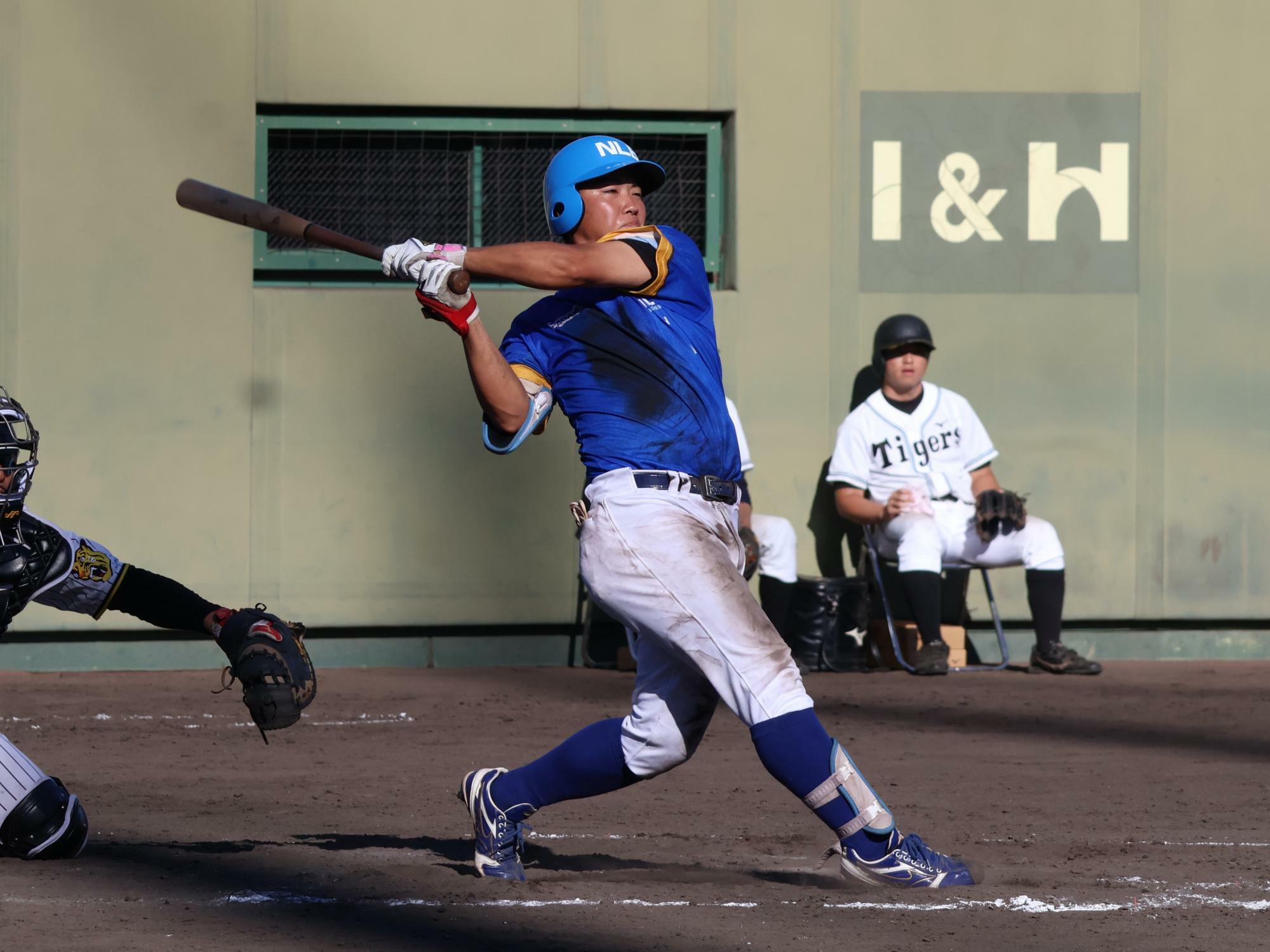 日本海リーグの選抜チームで鳴尾浜球場へ